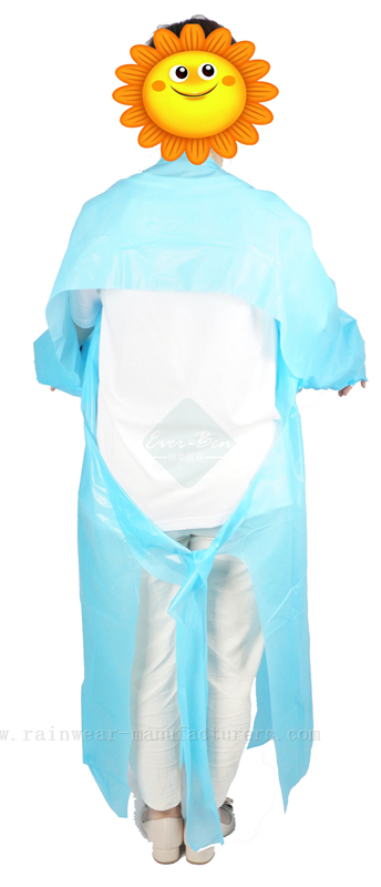 Disposable civil usage dustproof and anti-statics CPE GOWN
